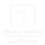 White text on a white background with a house icon