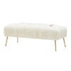 Jayla Cream Velvet Bench