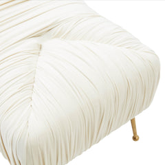 Jayla Cream Velvet Bench