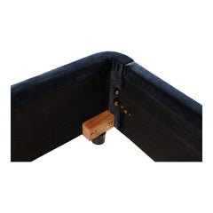 Samara King Bed Blue Velvet