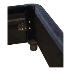 Samara King Bed Blue Velvet