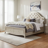Starlite Queen Upholstered Panel Bed With Storage