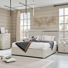 Natural Harmony Off-White Bed