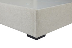 Bisque Beige Upholstered Bed