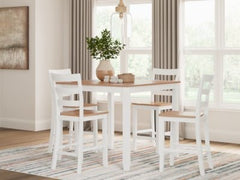 Gesthaven Counter Height Dining Table and 4 Barstools (Set of 5)