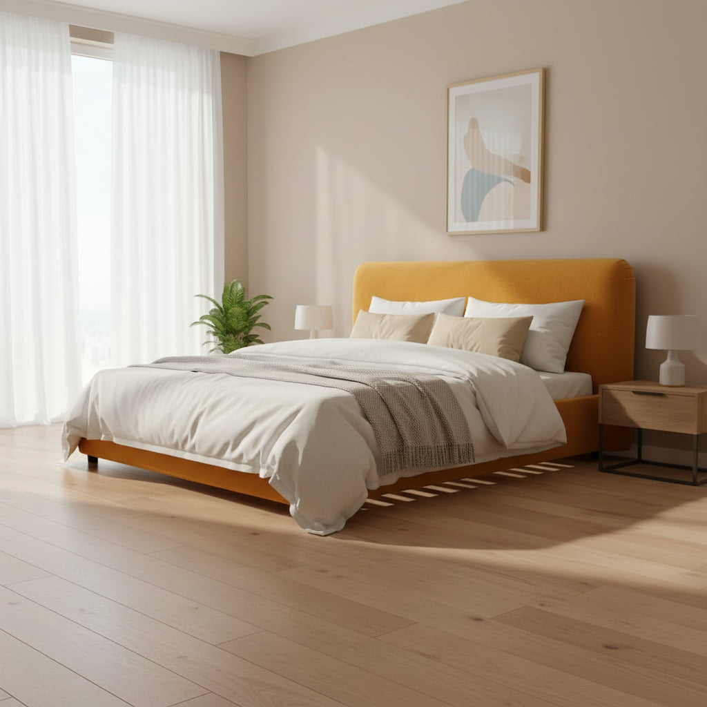 Samara King Bed Mustard