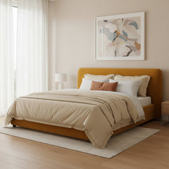 Samara Queen Bed Mustard